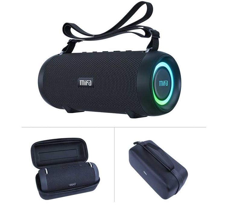 Потужна колонка Mifa A90 60W Bluetooth 5.0 IPX8 RGB Black Anker