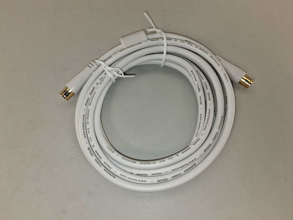 N093 Kabel Antenowy Hama 100dB TV Sat F/F Nowy