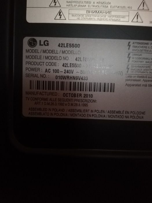 TV Led  LG 42LE5500