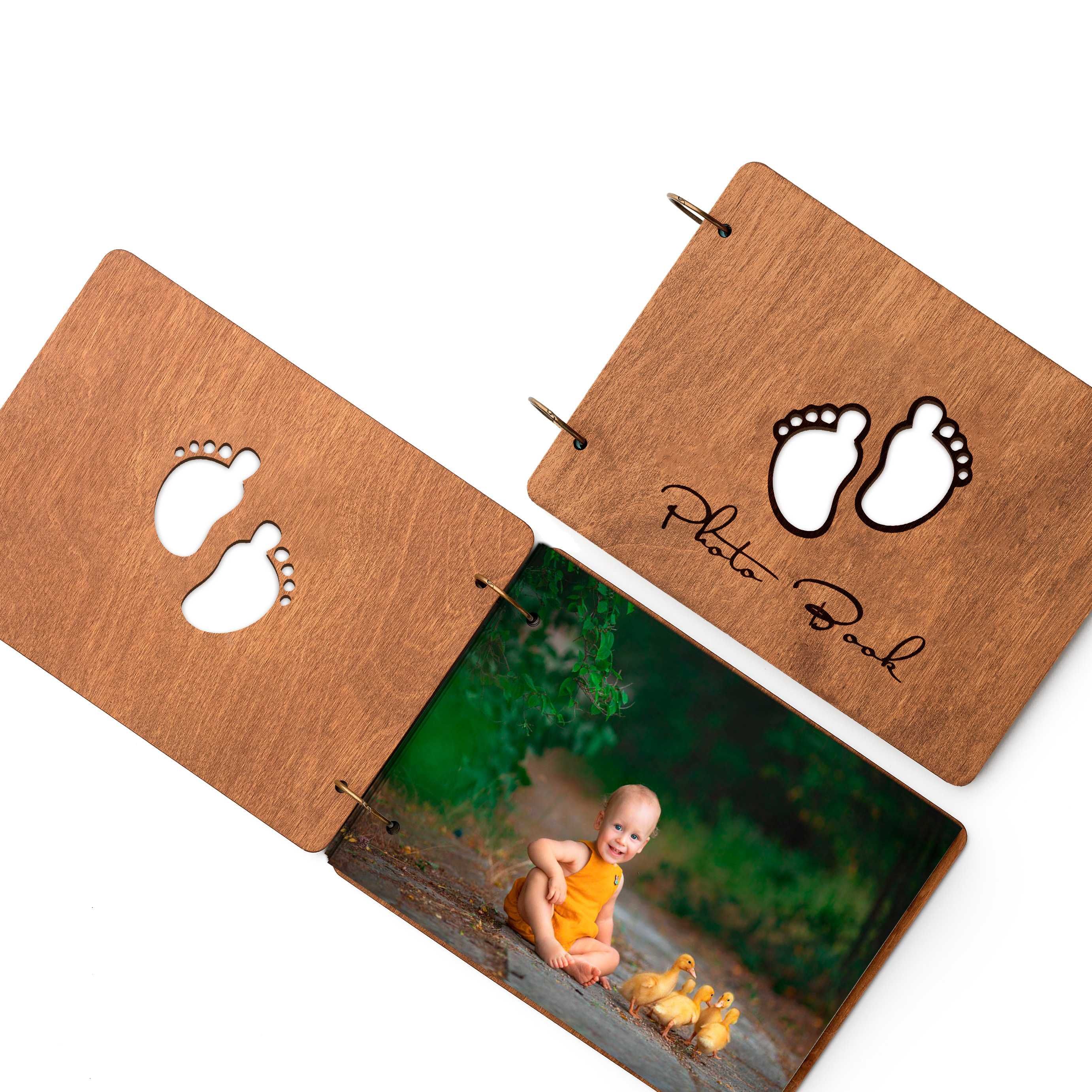 Фотоальбом з дерева | Фотобук  дерев'яний з вашими фото. "ніжки"