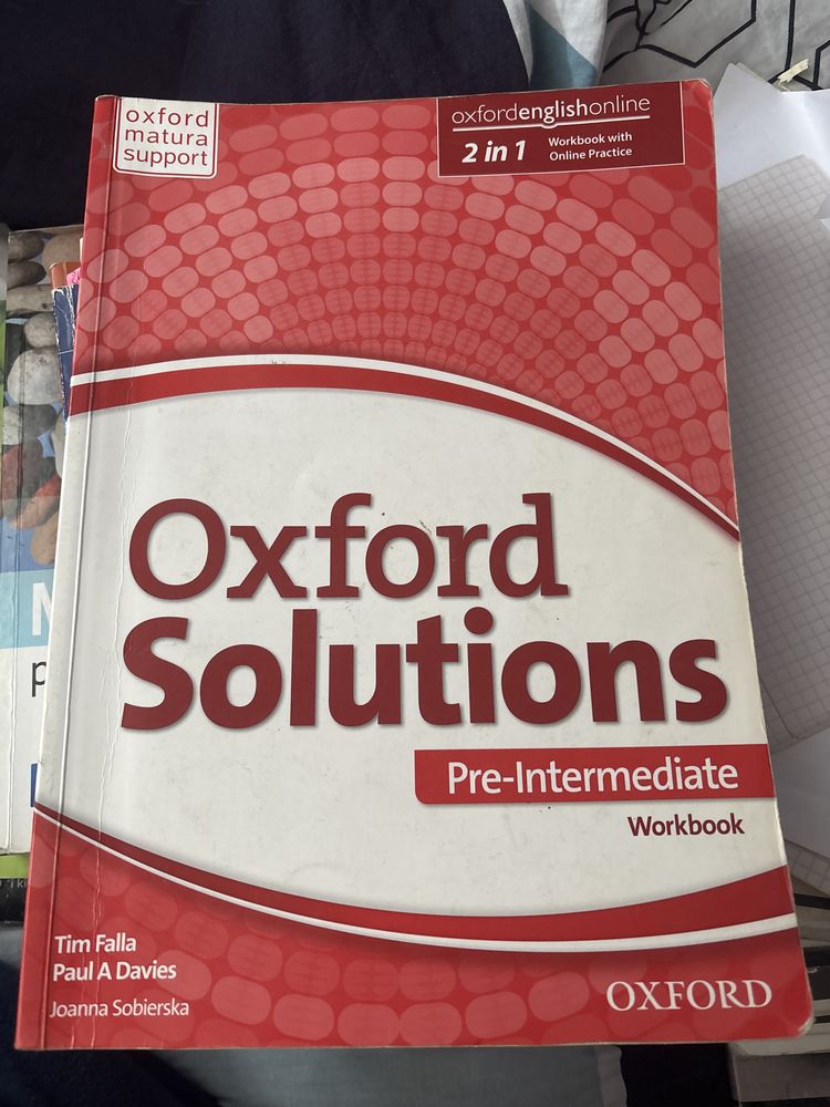 Oxford solutions pre intermediate zeszyt cwiczen