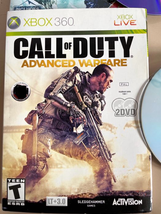 Диск игровой на XBOX 360 ( SSX; Call of Duty)