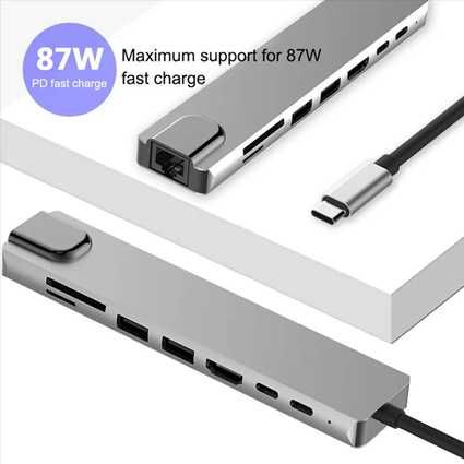 THUNDERBOLT Adapter/HUB USB-C (3,1) 8 in 1