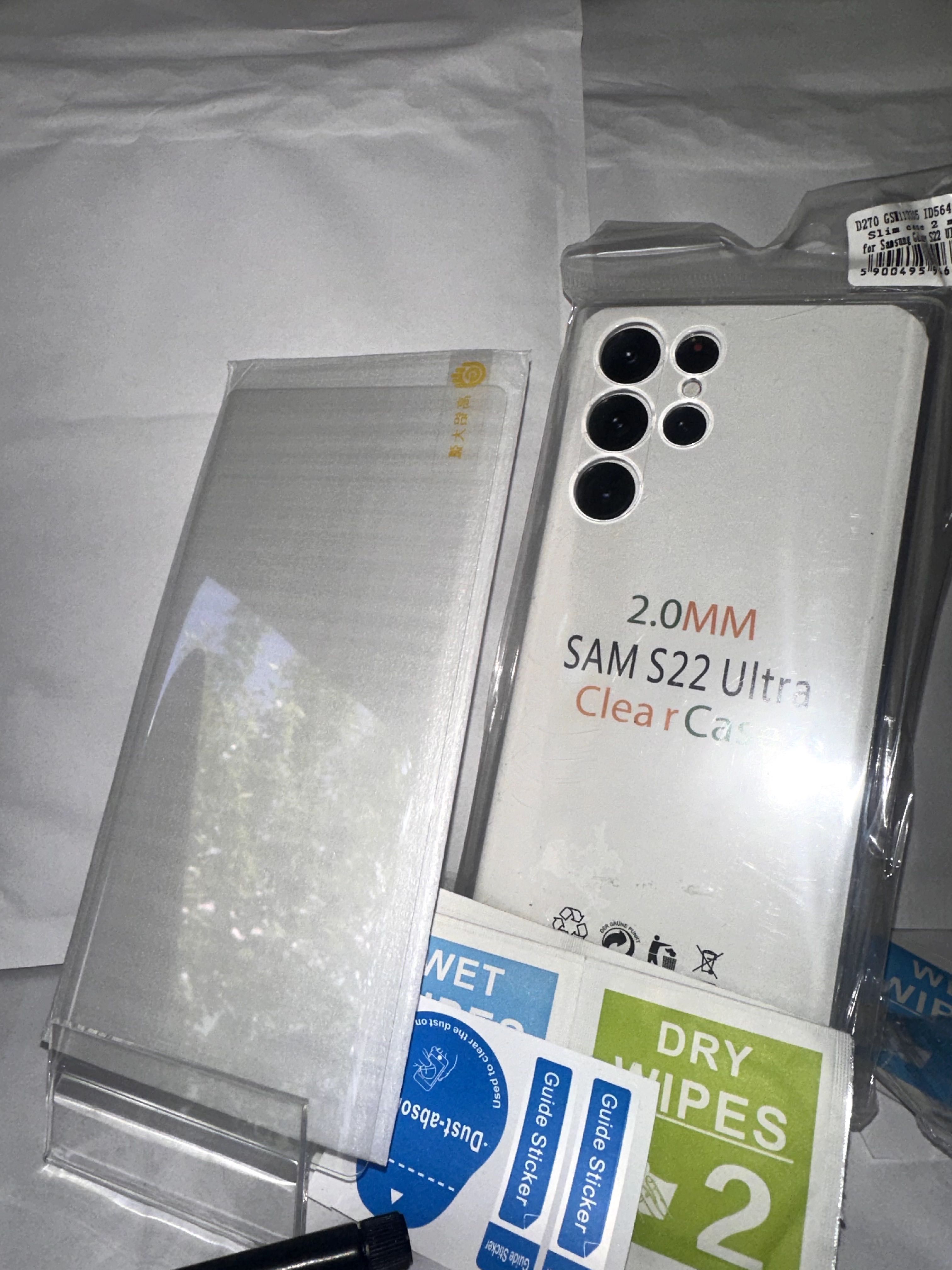 szkło UV + etui 2mm samsung S22 ultra