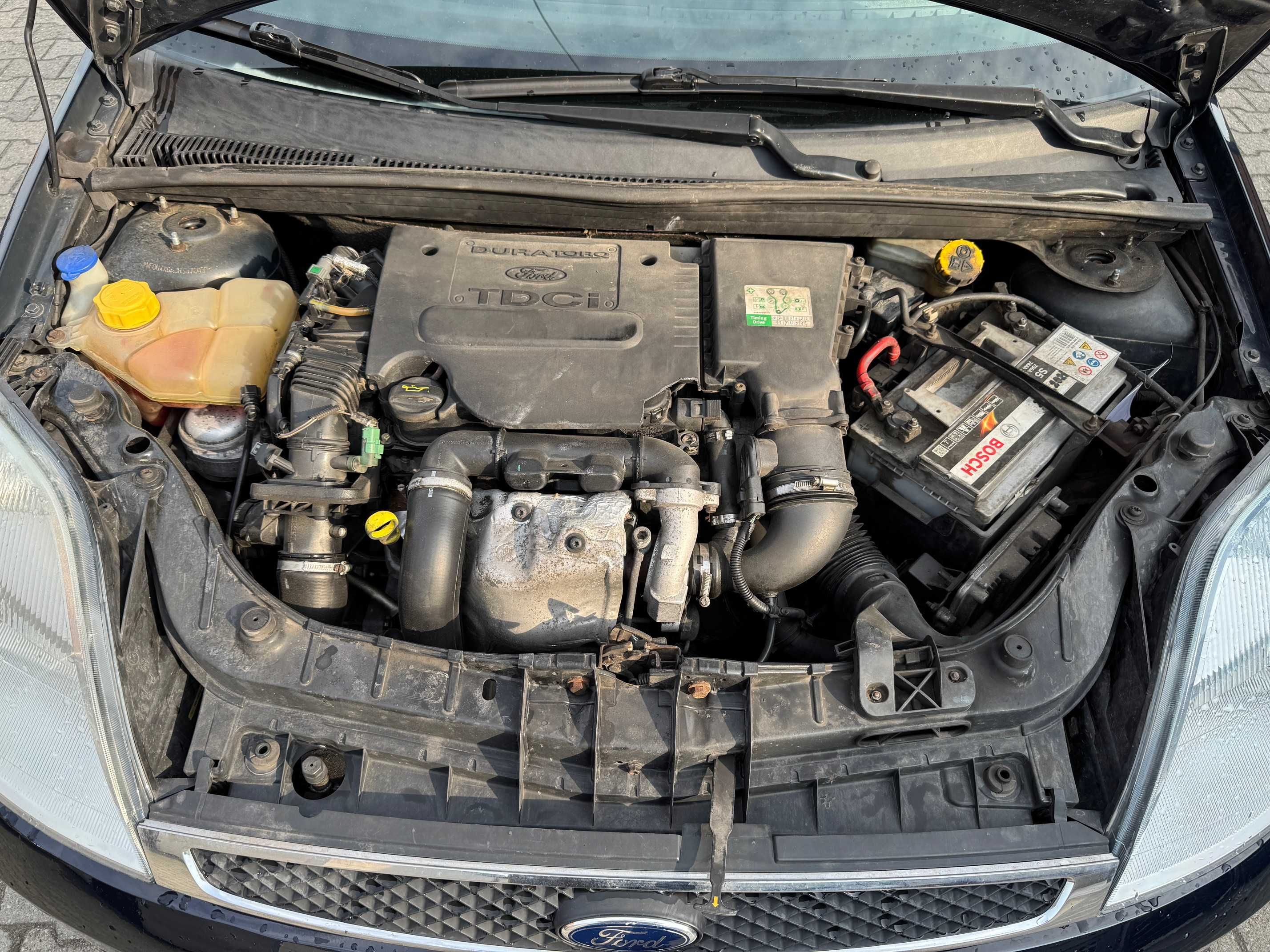 Ford Fiesta 1.6 TDCi 90KM Ghia, Klimatyzacja, Grzana szyba, Super stan
