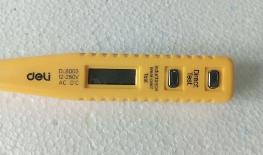 Wskaźnik miernik elektryczny 12 - 250V Deli Tools