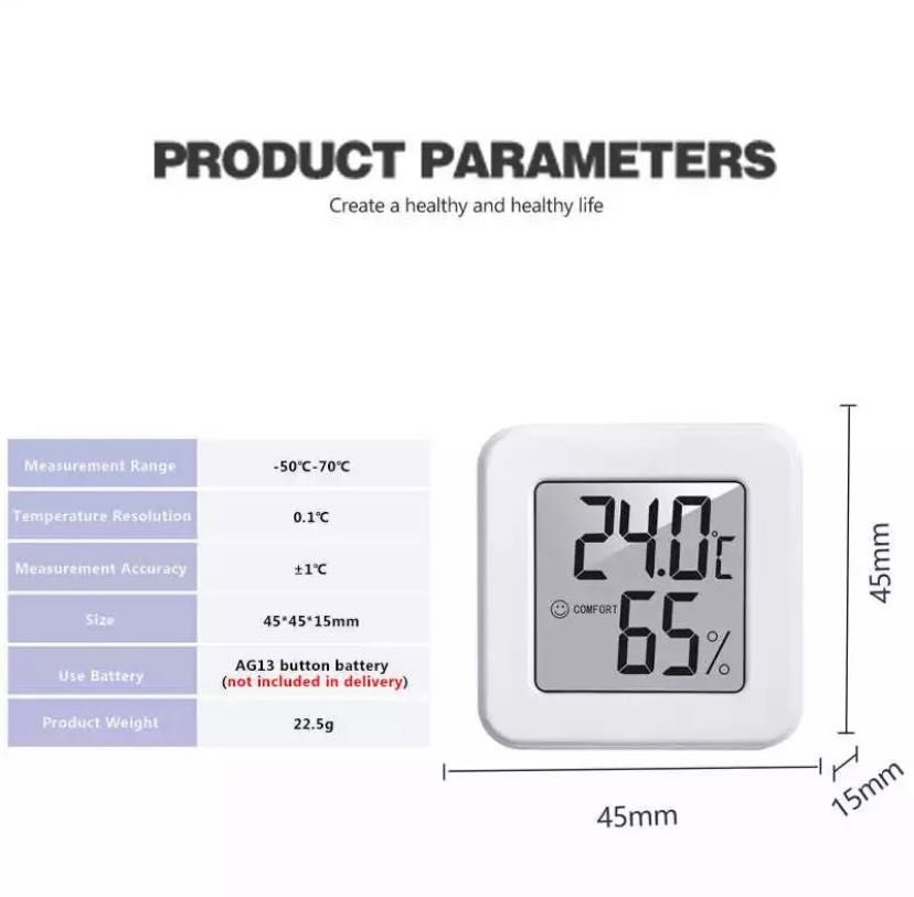Термометр-гігрометр, цифровий