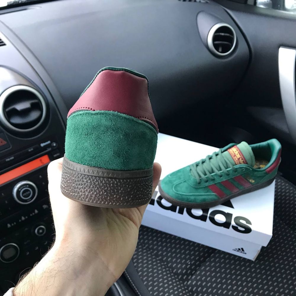 Чоловічі кросівки адідас спезиал зелені Adidas Spezial Green Red