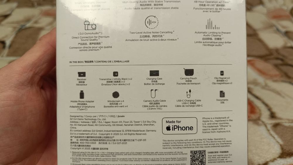 Бездротова мікрофонна система DJI Mic Mini 2TX 1RX Charging петличка
