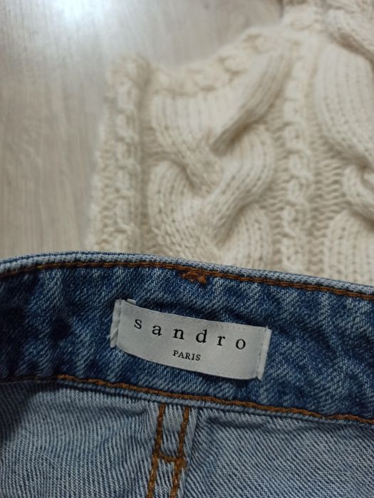 Sandro  Франция стильные джинсы мом