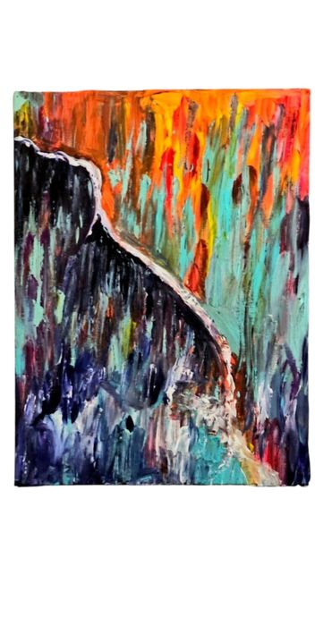Obraz ręcznie malowany przezemnie-Abstrakcja