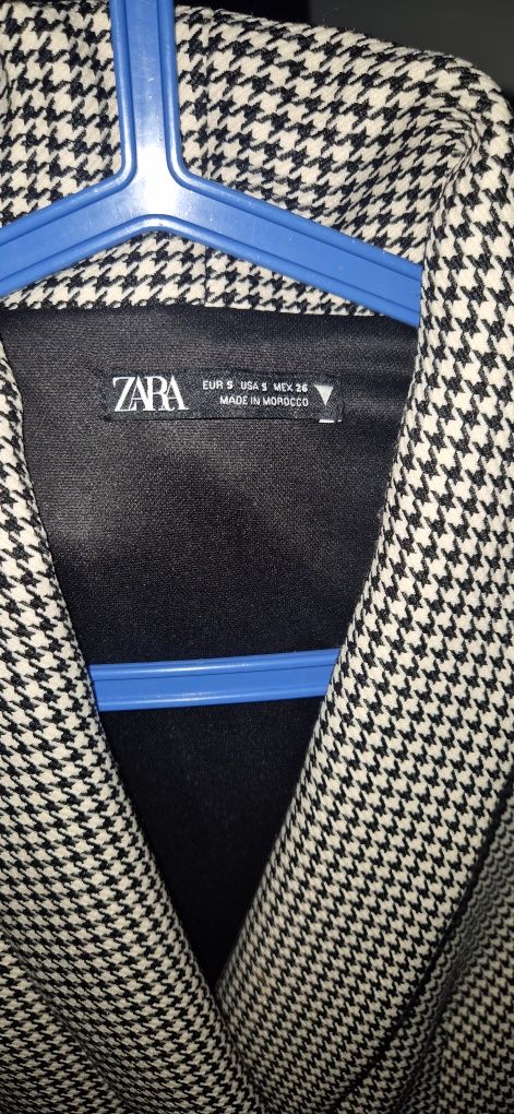 Sukienka o kroju marynarki Zara 36 pepitka