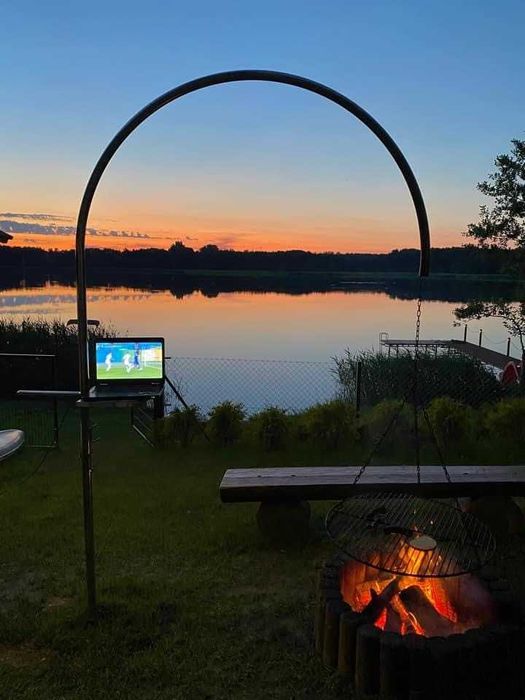 Domek letniskowy 2, jezioro, mazury, bania, wakacje