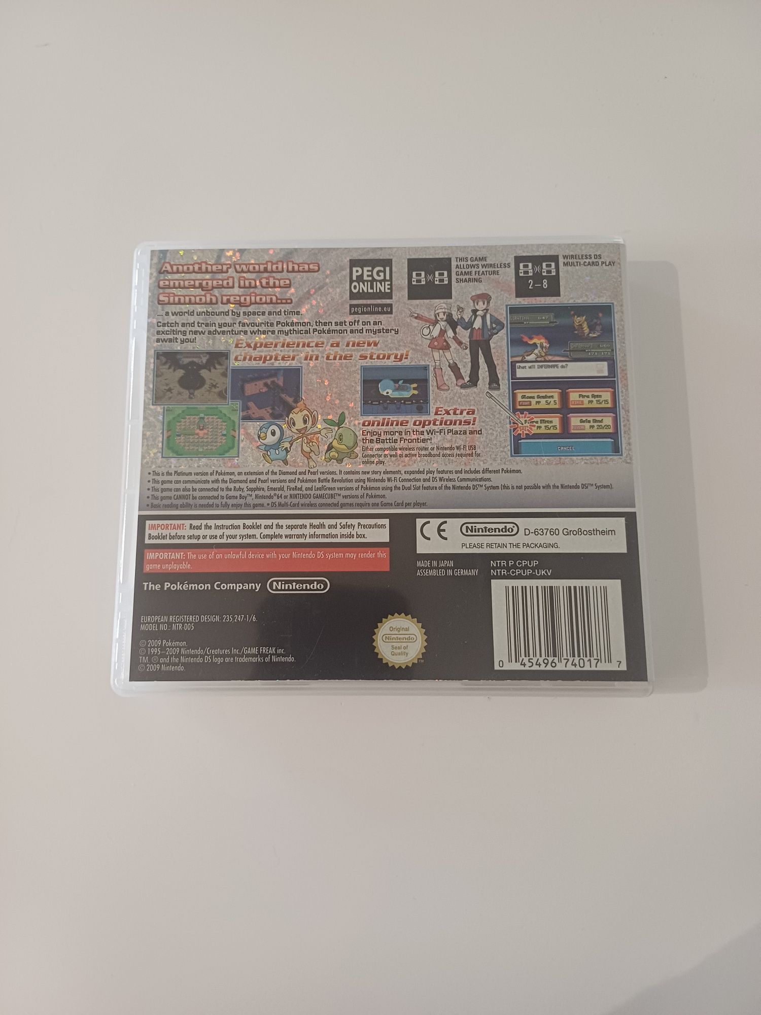 Pokemon Platinum Nintendo DS oryginalna angielska