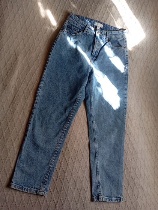 H&M 38-40r MOM jeansy z bardzo wysokim stanem