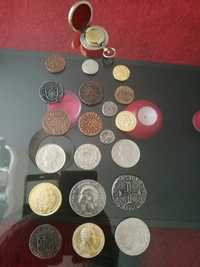 Lote de moedas antigas coleção