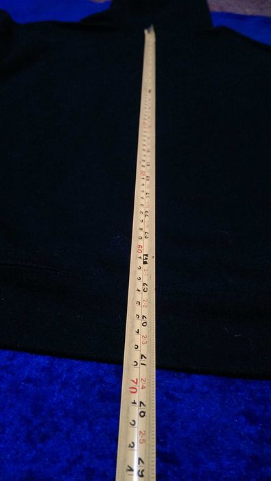 Черная толстовка с капюшоном - Балахон Gildan Heavy Blend размера L-XL