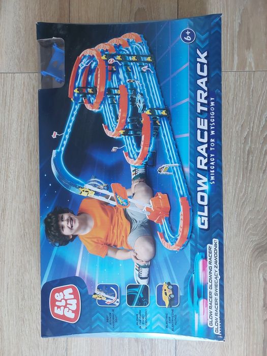 Elefun świecący tor wyścigowy 6+ lat