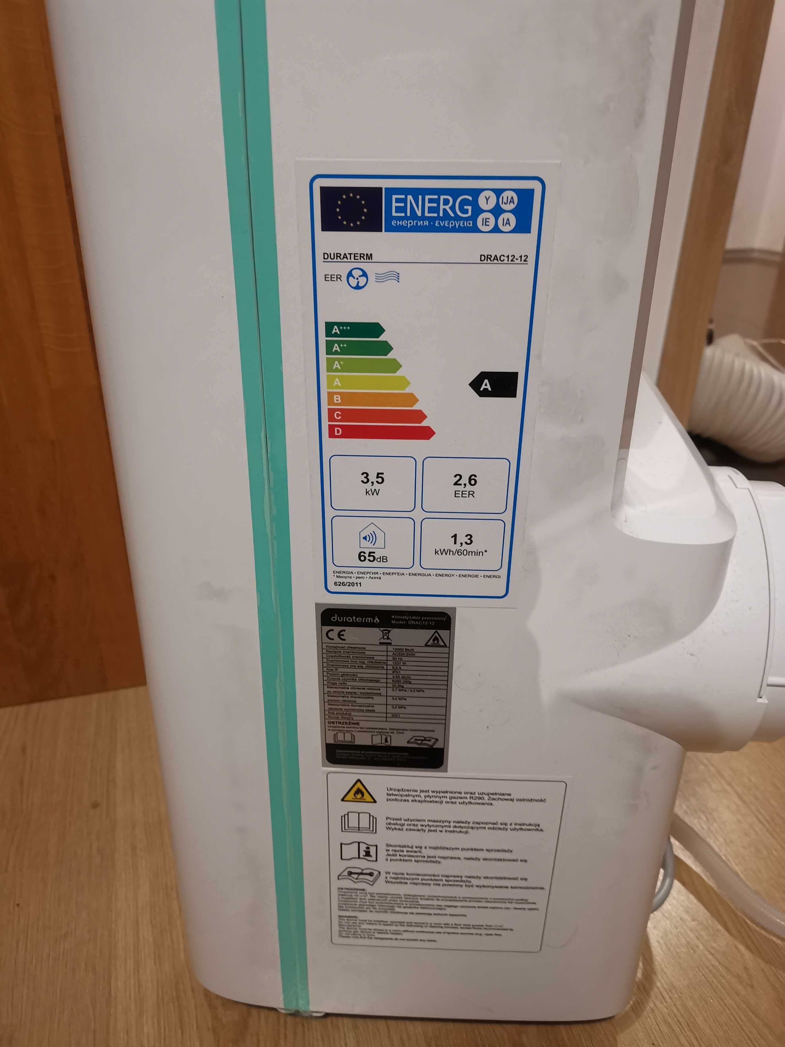 Klimatyzator przenośny DURATERM seria DRAC12-12