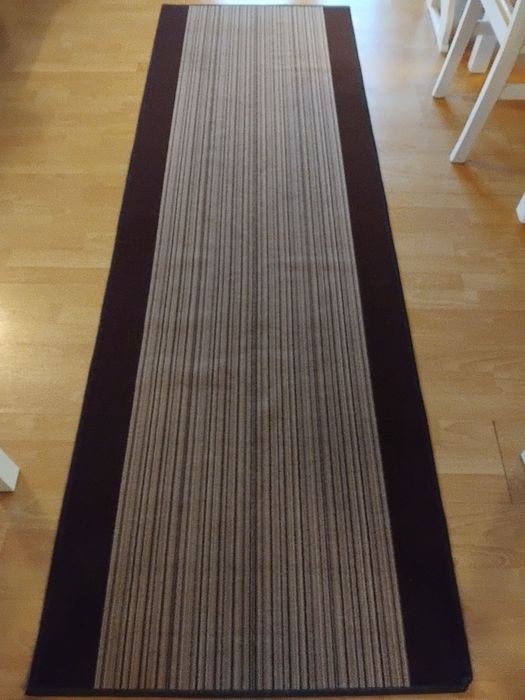 Chodnik  brązowo- beżowy  80X250 cm