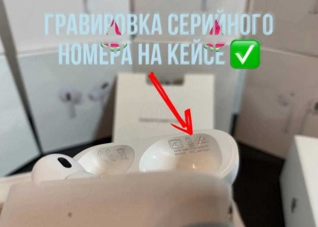 Premium Навушники AirPods pro 2-го покоління з шумоподавлінням 1в1