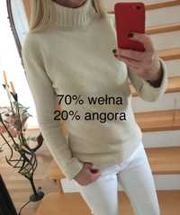 Sweter-70%  wełna, 20% angora