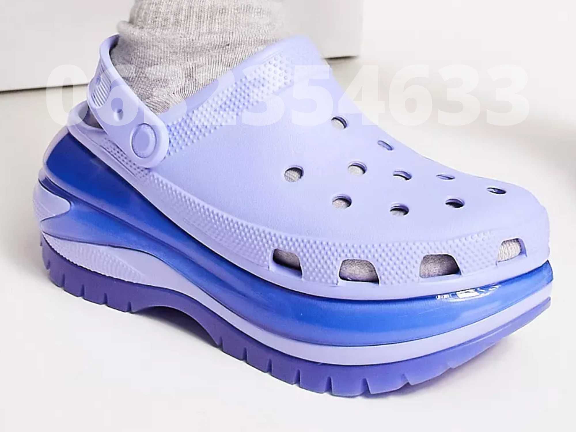 Жіночі крокси на високій платформі 60 мм. Crocs MEGA Crush Clog!!