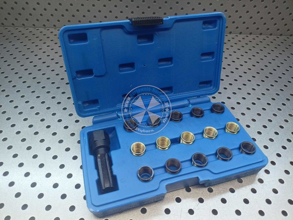 Zestaw do naprawy gwintów i świec zapłonowych 16el. M14 x 1.25mm