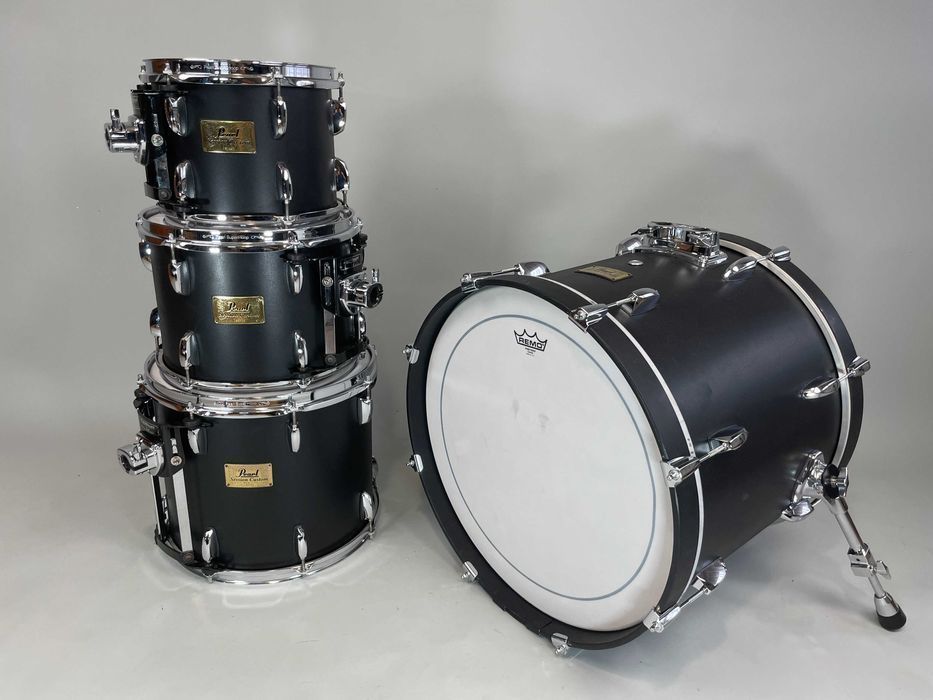 Pearl Session Custom All Maple SRX Black 20"/10"/12"/14" Perkusja