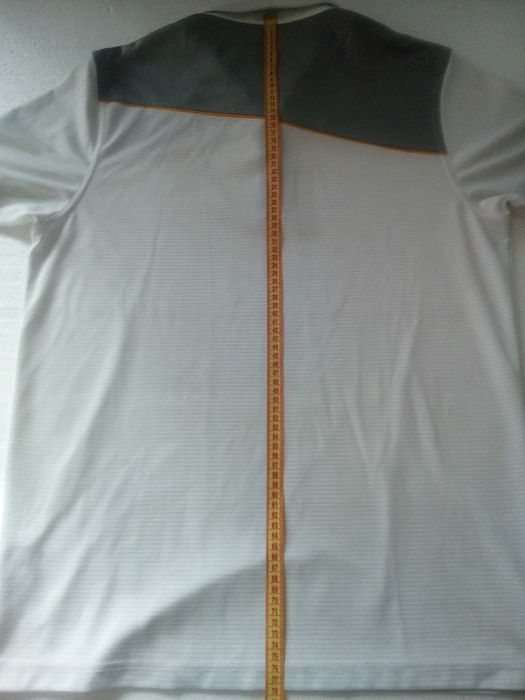 Футболка поло в полоску, белая