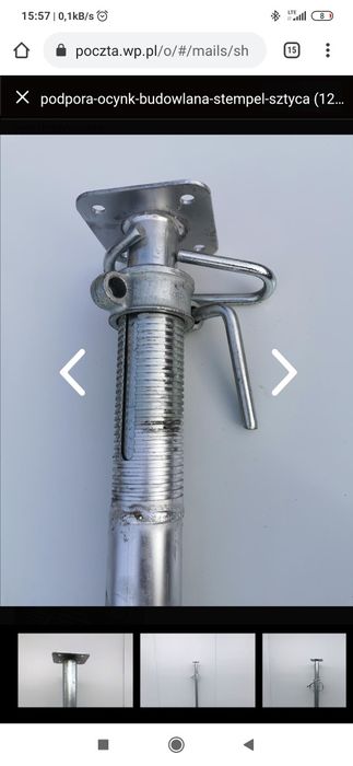Stemple ocynkowane podpory trojnogi blaty glowice dzwigary
