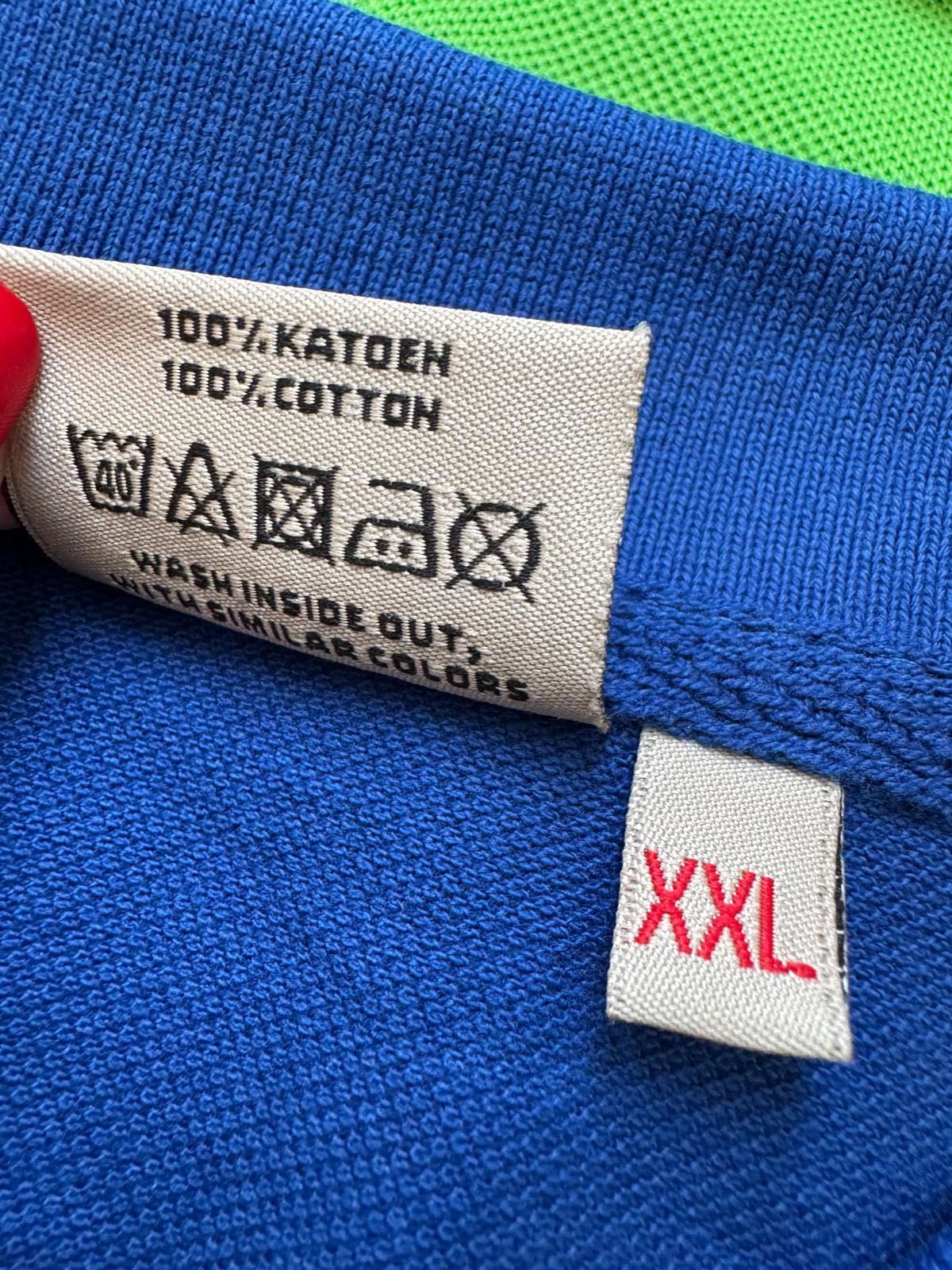 Nowe koszulki polo męskie 3 sztuki zielona chabrowa błękitna XXL