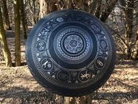 Глюкофон ручна робота, 50 см, tongue drum пелюстковий барабан, ідиофон