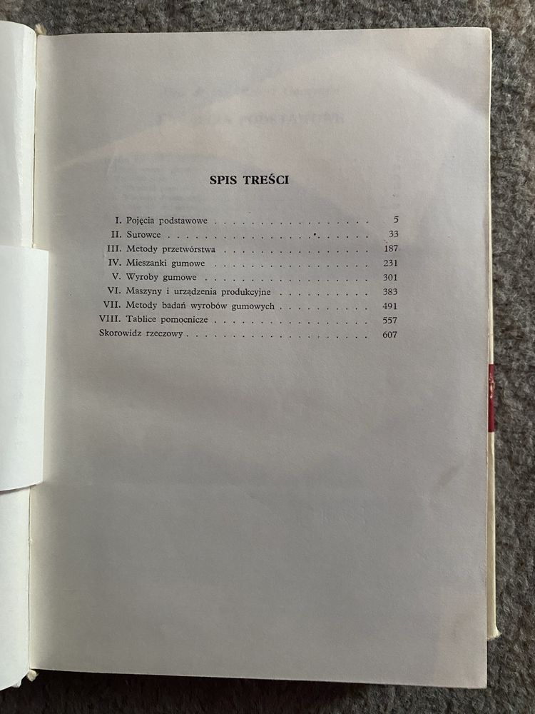 Guma, Poradnik inżyniera i technika