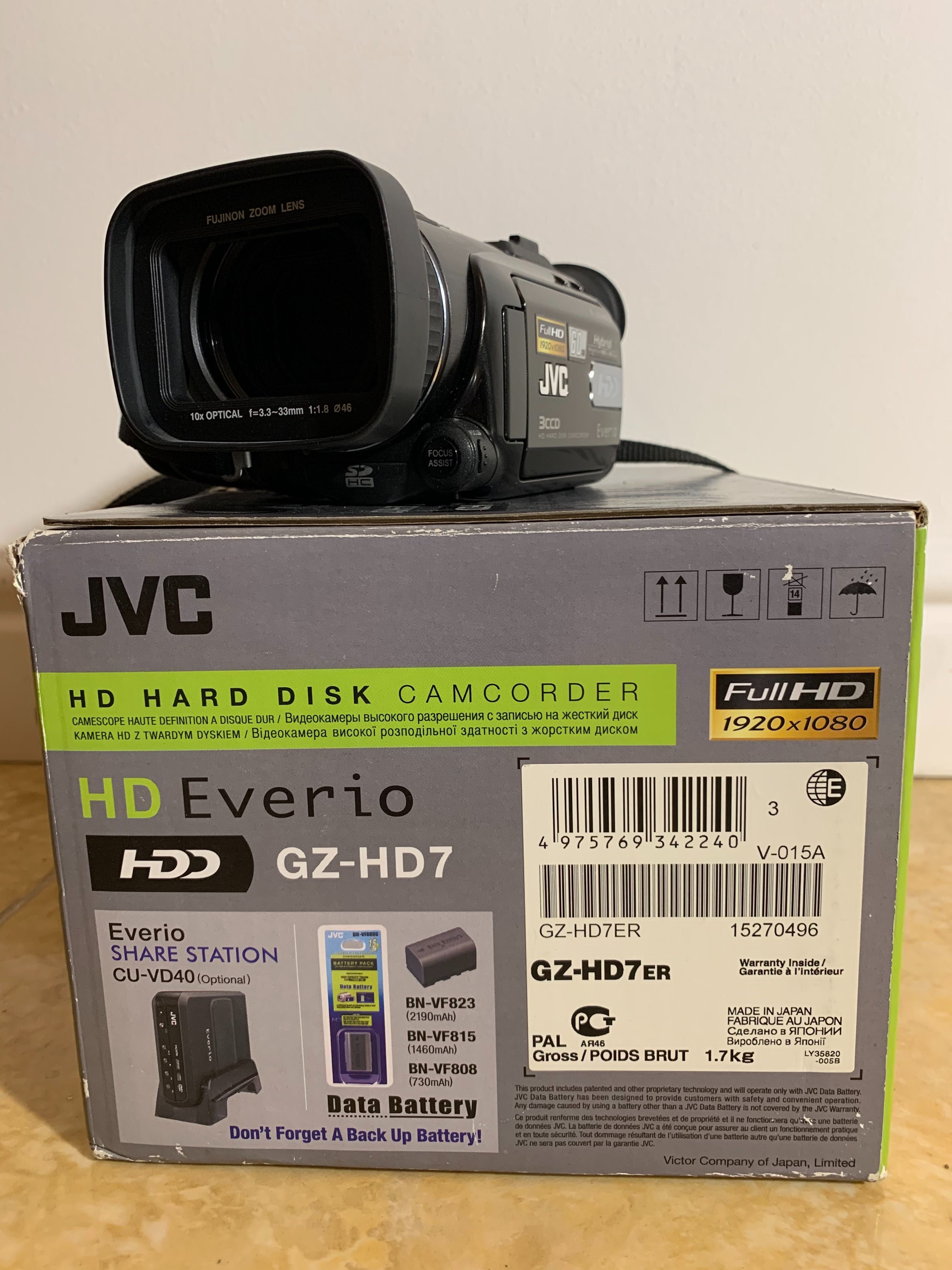 JVC HD Everio GZ-HD7 відеокамера