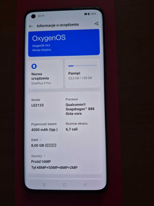 OnePlus 9 Pro 8/128GB
OnePlus 9 Pro 8/128GB