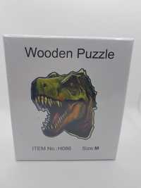 Puzzle drewniane dinozaur T-rex rozmiar M