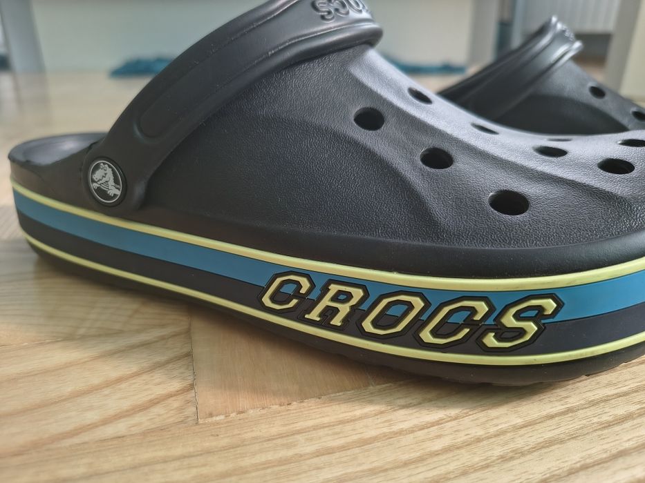 Crocs nowe oryginalny crocsy czarne grube porządne klapki