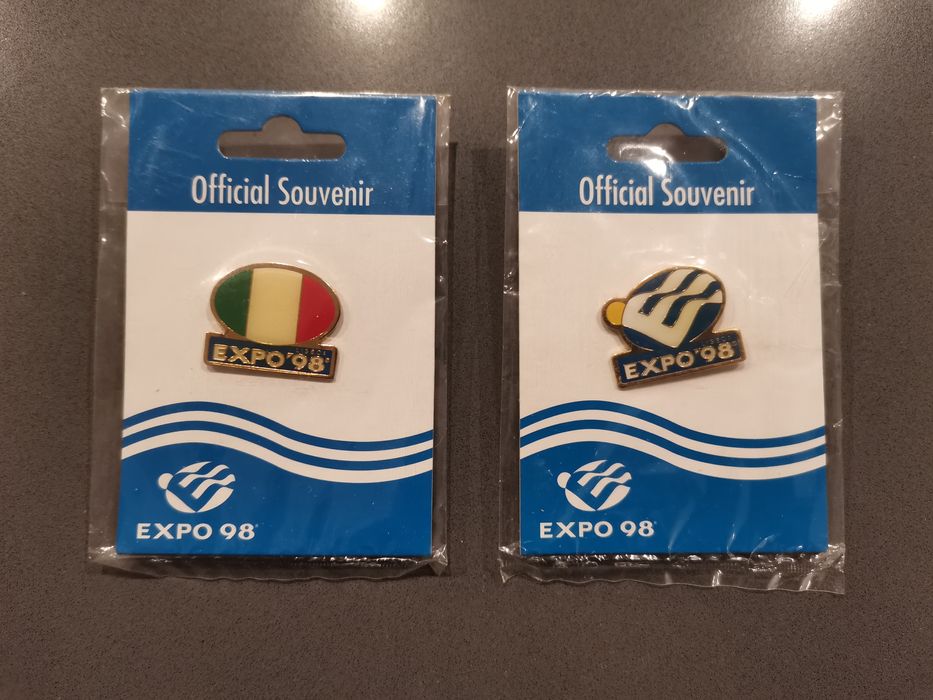 Conjunto de Pins Oficiais da EXPO 98 (Novos)