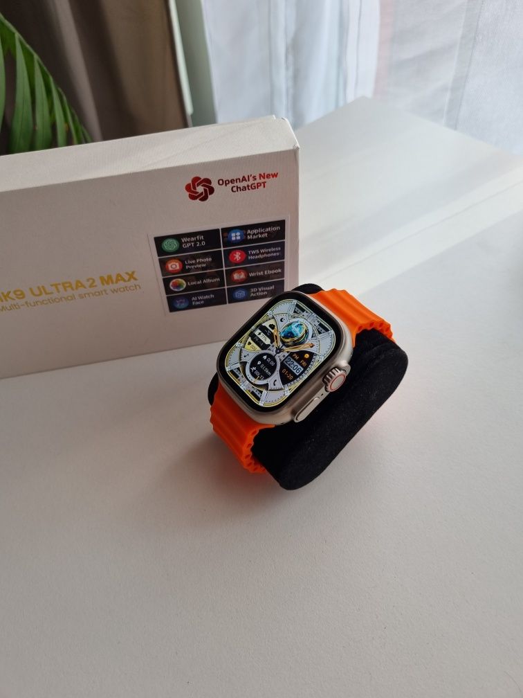 Smartwatch HK9 Ultra 2 Max srebrna koperta