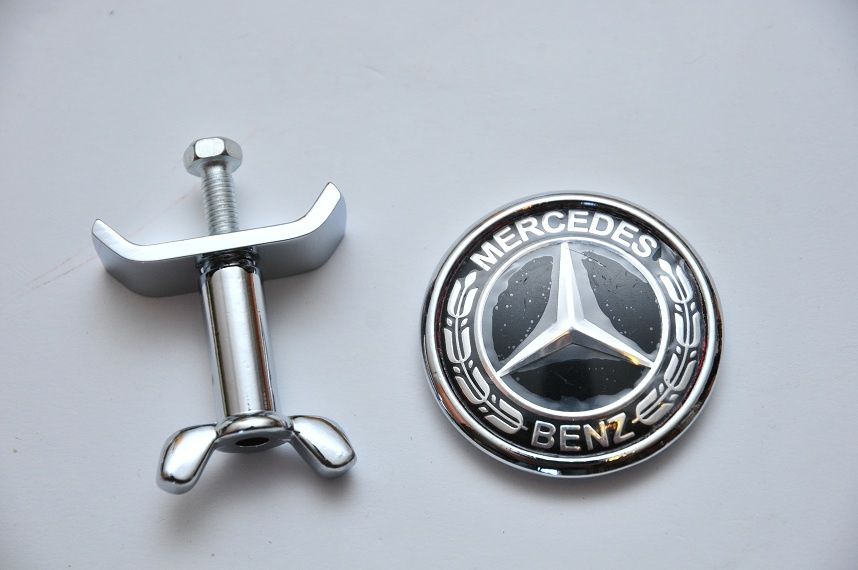 45мм Эмблема Mercedes на капот w124/w210/w214/w203/w204/w213/w211/w220