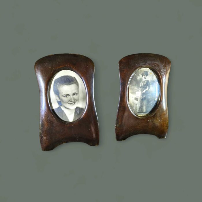 Ramki antyczne , mahoń , 2 szt. secesja 1910/1919