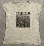 T-shirt z nadrukiem brokatowym
