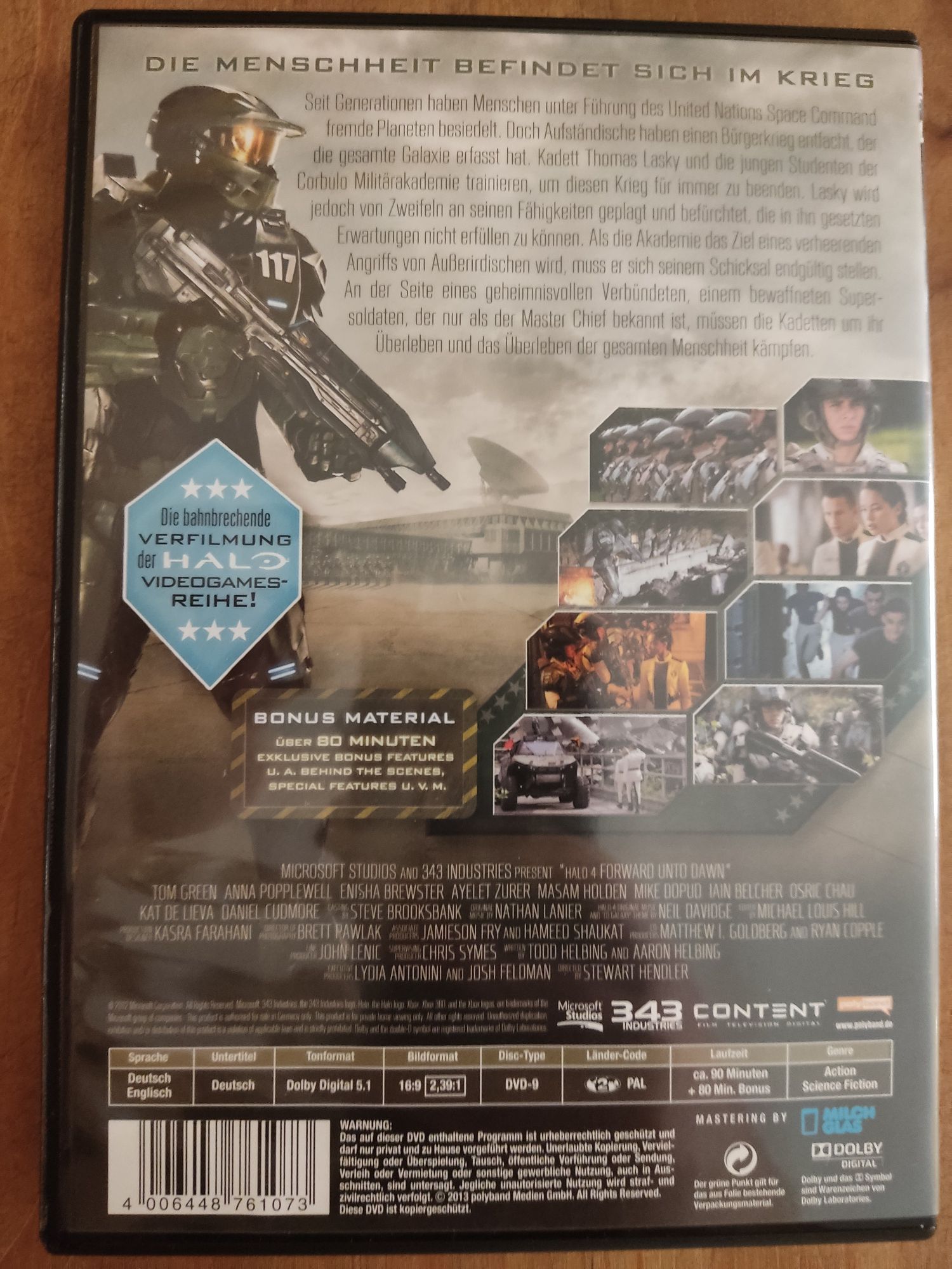 Halo forward unto dawn dvd