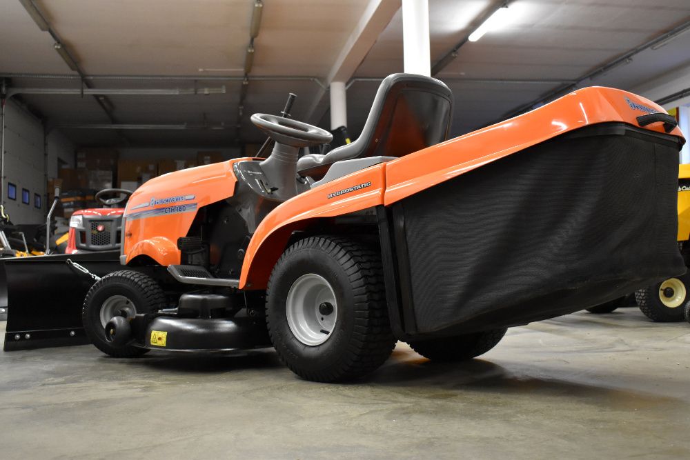 Traktorek kosiarka samojezdna Husqvarna z koszem , wybór