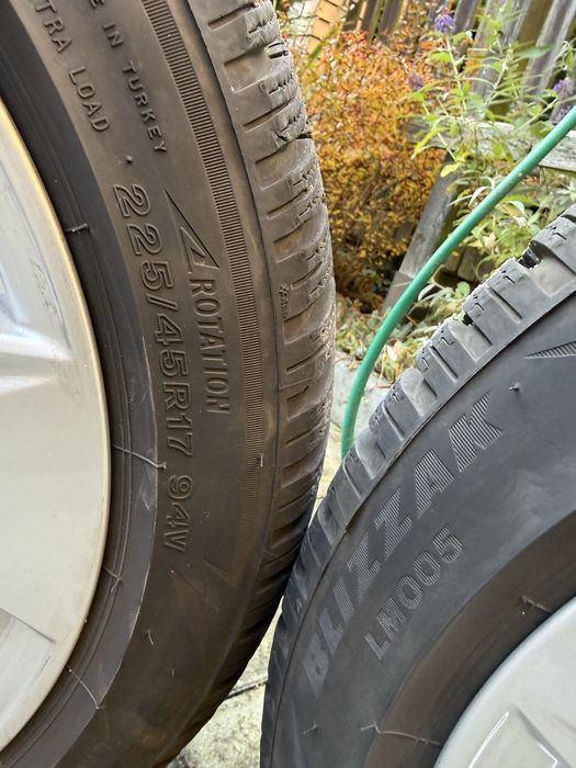 Kola zimowe 17” Audi A3/S3 Bridgestone Blizzak LM 005 225/45/17 94V VW