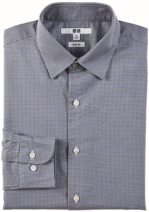 UNIQLO koszula męska w krateczkę SLIM FIT XS k 37