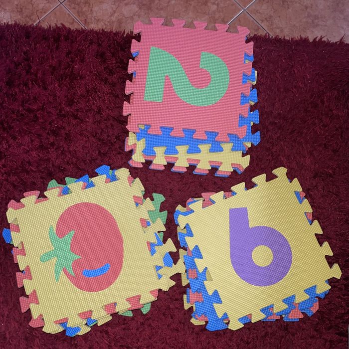 Peças Tapete Jogo Crianças Bebés Puzzles