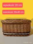 Pojemnik na zabawki koszyk wiklinowy