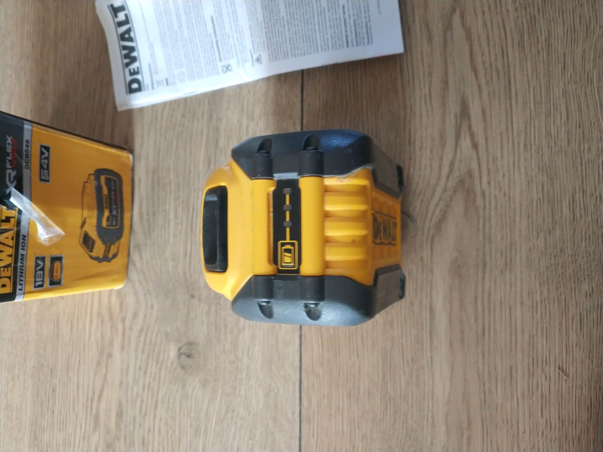 Bateria DeWalt flexvolt 54V/6ah, 2023rok